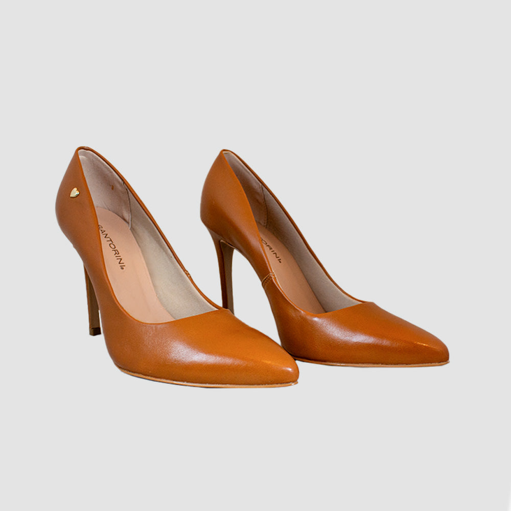 TACONES PARA MUJER ABUNA CUERO CAMEL