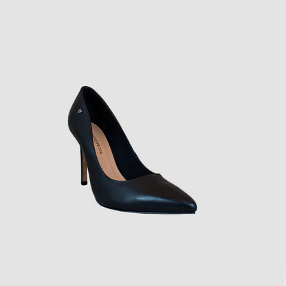 TACONES PARA MUJER ABUNA CUERO NEGRO