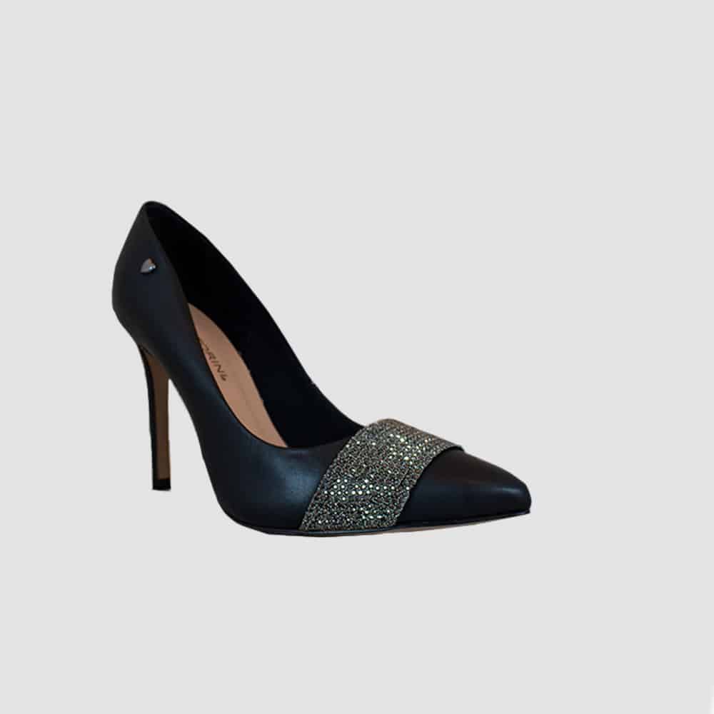 TACONES PARA MUJER QUINO CUERO NEGRO