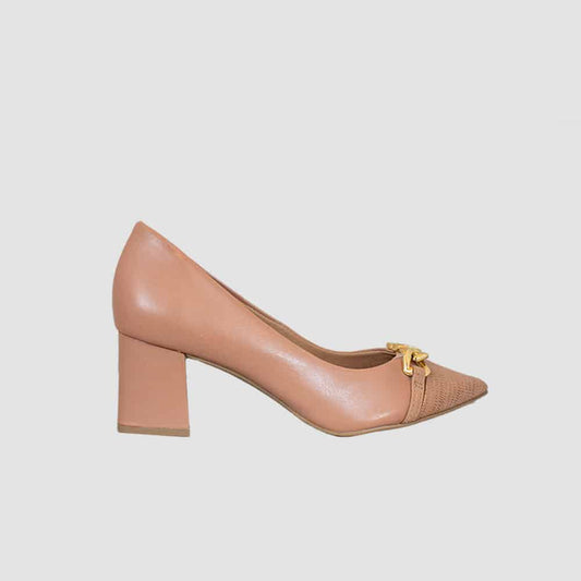 TACONES PARA MUJER MAIA CUERO NUDE