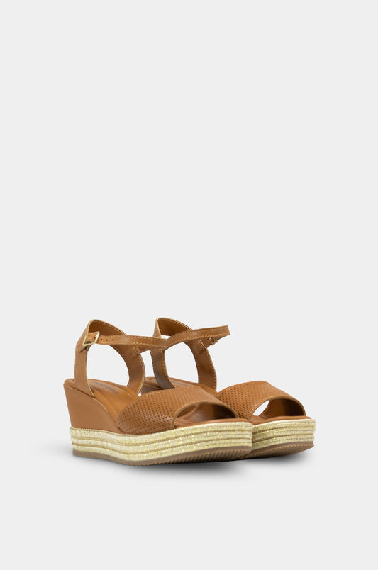 SANDALIAS PARA MUJER KARIMA CUERO CAMEL