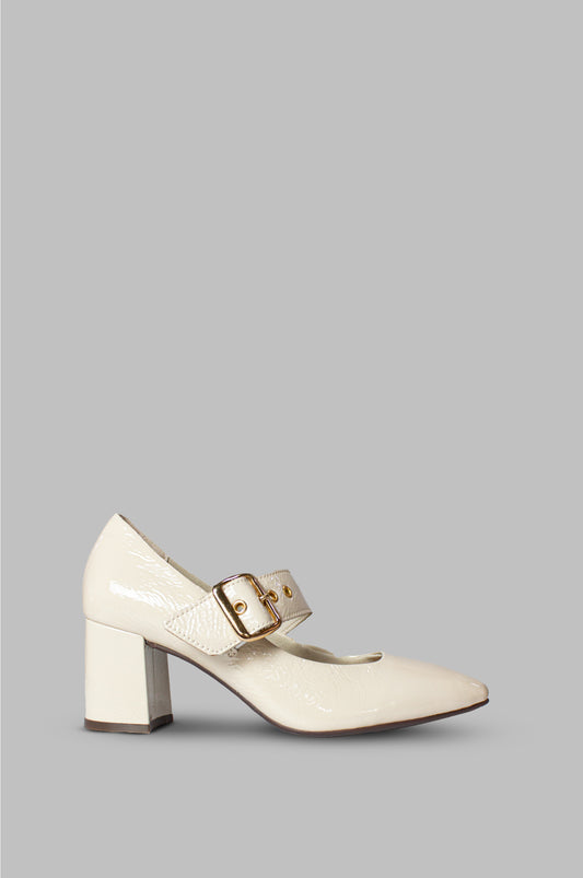 TACONES PARA MUJER GIOVANNA CUERO BEIGE