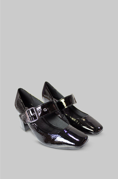 TACONES PARA MUJER GIOVANNA CUERO NEGRO