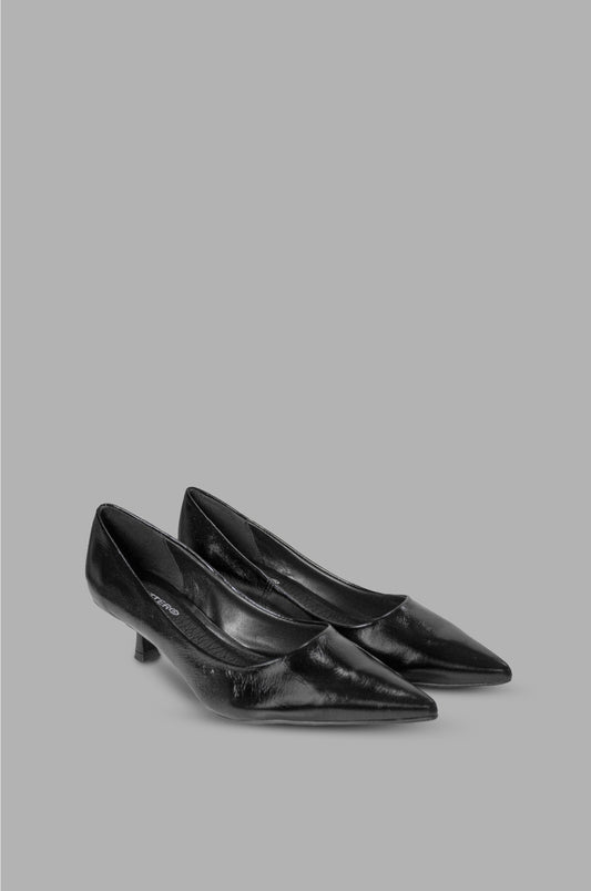 TACONES PARA MUJER ISADORA CUERO NEGRO