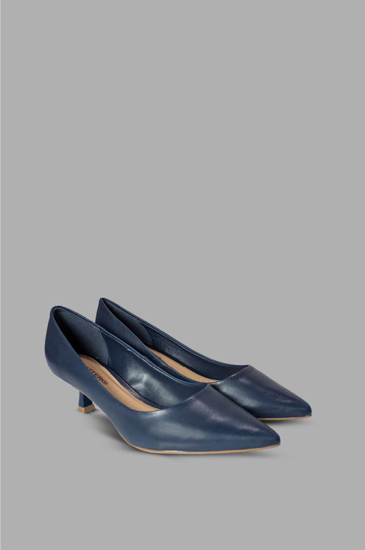 TACONES PARA MUJER ISADORA CUERO AZUL