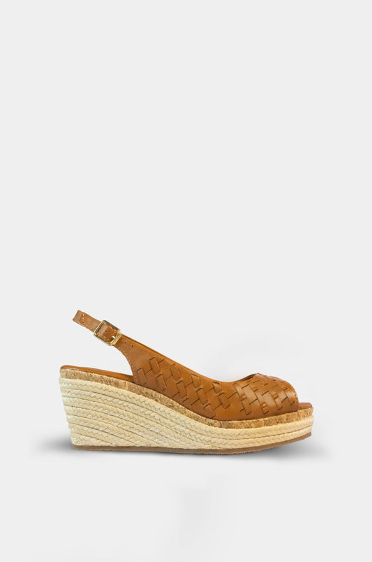 SANDALIAS PARA MUJER COMFY CUERO CANELA