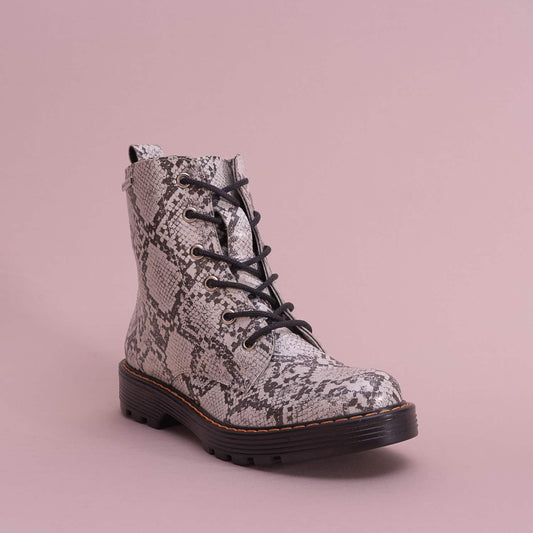 BOTINES PARA MUJER ROMA CUERO BLANCO