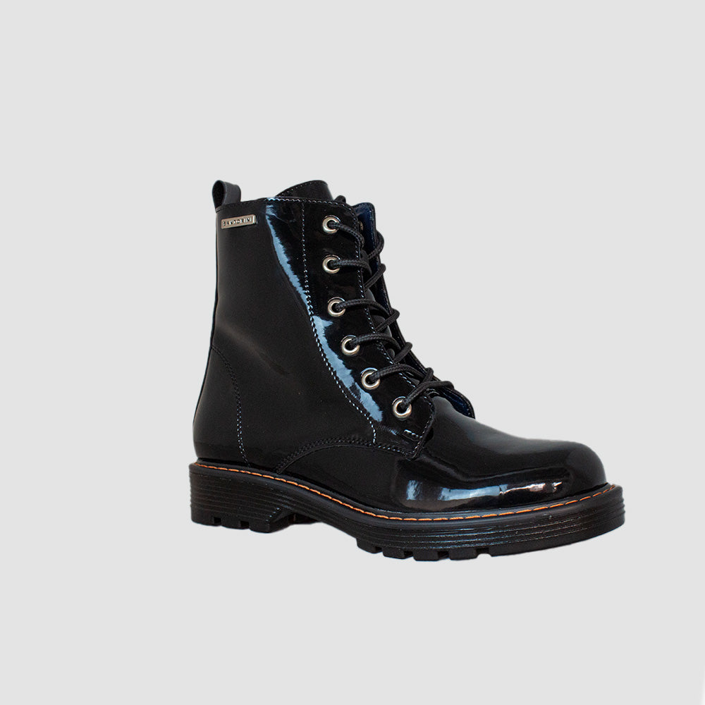 BOTINES PARA MUJER ROMA CUERO NEGRO