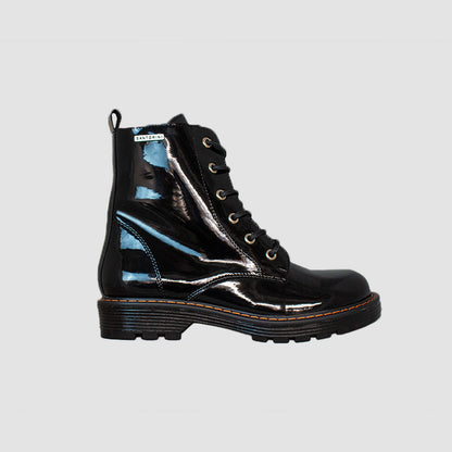 BOTINES PARA MUJER ROMA CUERO NEGRO
