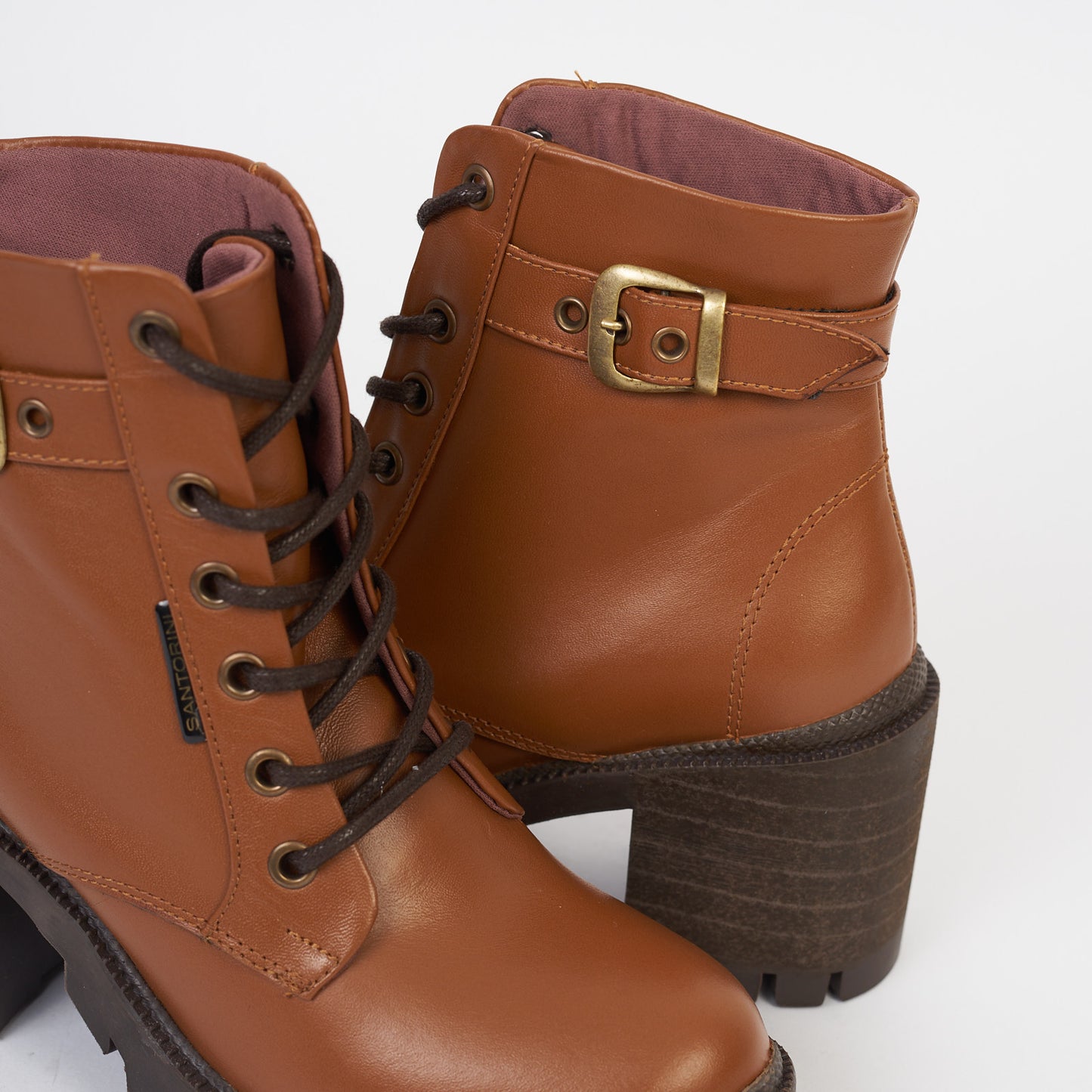 BOTINES PARA MUJER STAR CUERO MIEL