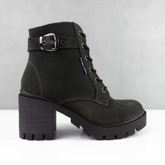 BOTINES PARA MUJER STAR CUERO GRIS