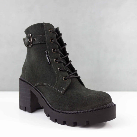 BOTINES PARA MUJER STAR CUERO GRIS