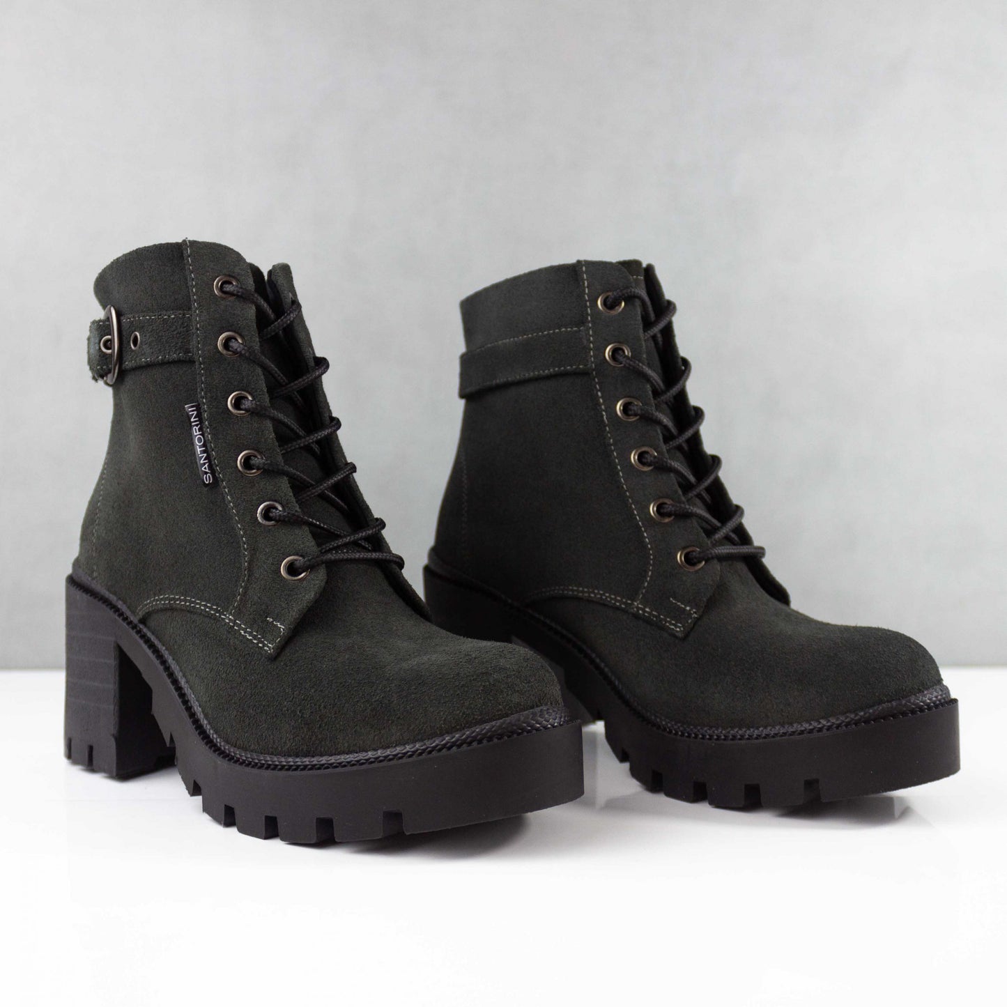 BOTINES PARA MUJER STAR CUERO GRIS