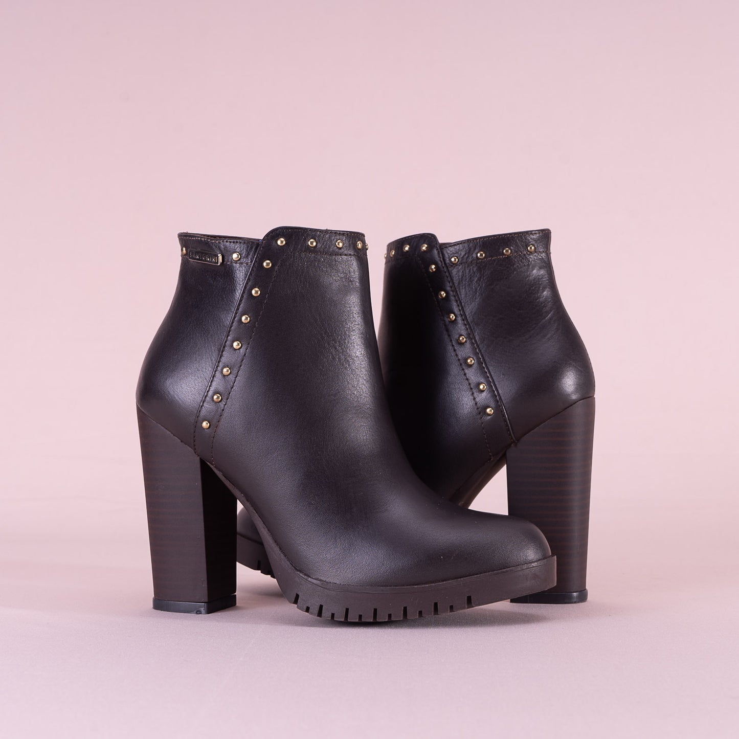 BOTINES PARA MUJER CLEO CUERO CAFE