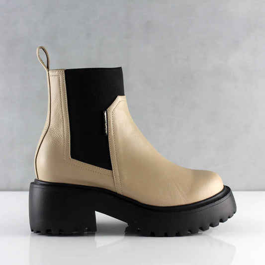 BOTINES PARA MUJER VIOLETTA CUERO BEIGE