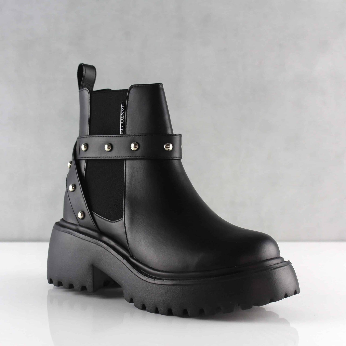 BOTINES PARA MUJER SUSAN CUERO NEGRO