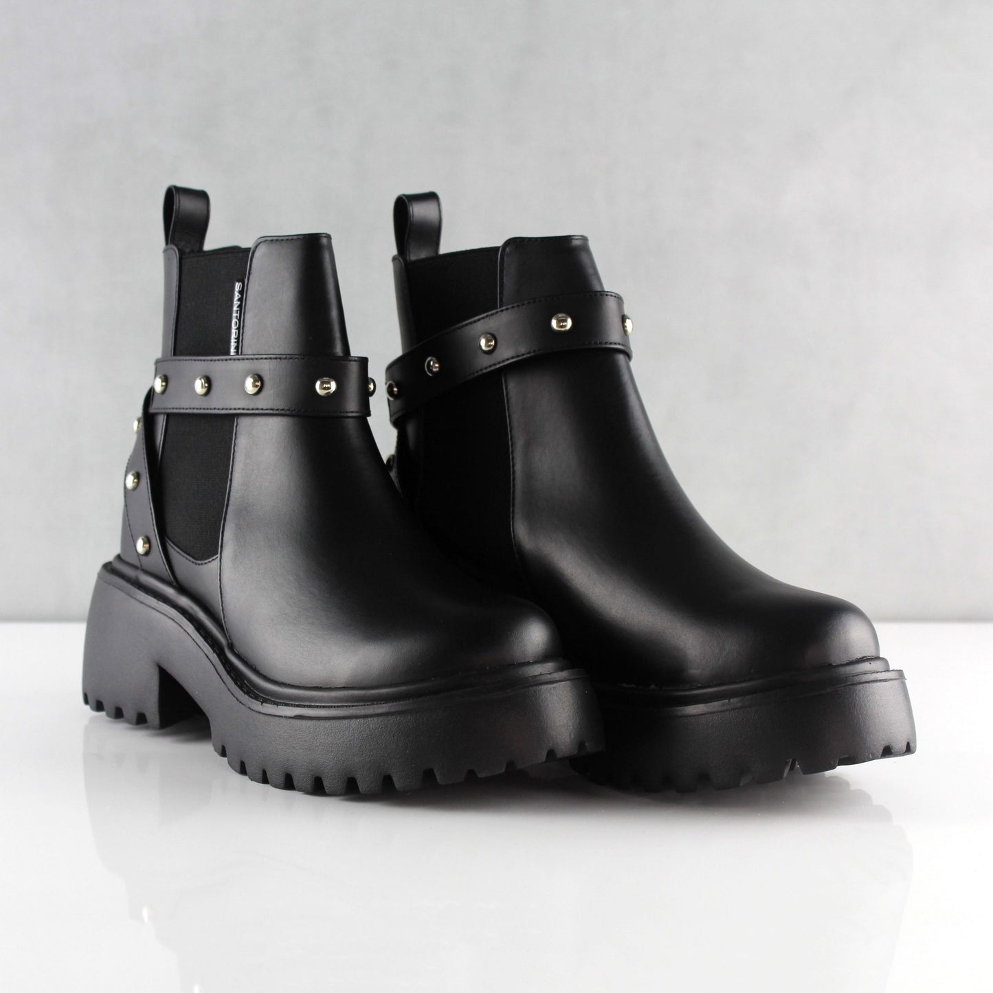 BOTINES PARA MUJER SUSAN CUERO NEGRO