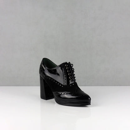 BOTINES PARA MUJER SAMA CUERO NEGRO