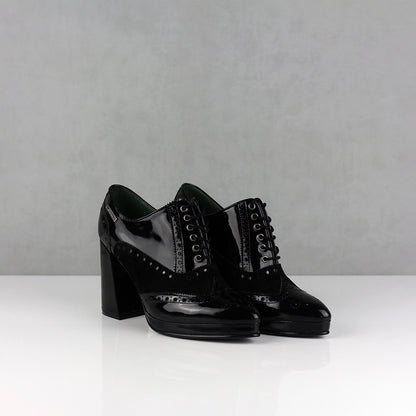 BOTINES PARA MUJER SAMA CUERO NEGRO