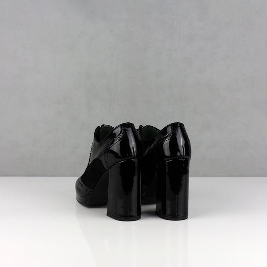 BOTINES PARA MUJER SAMA CUERO NEGRO