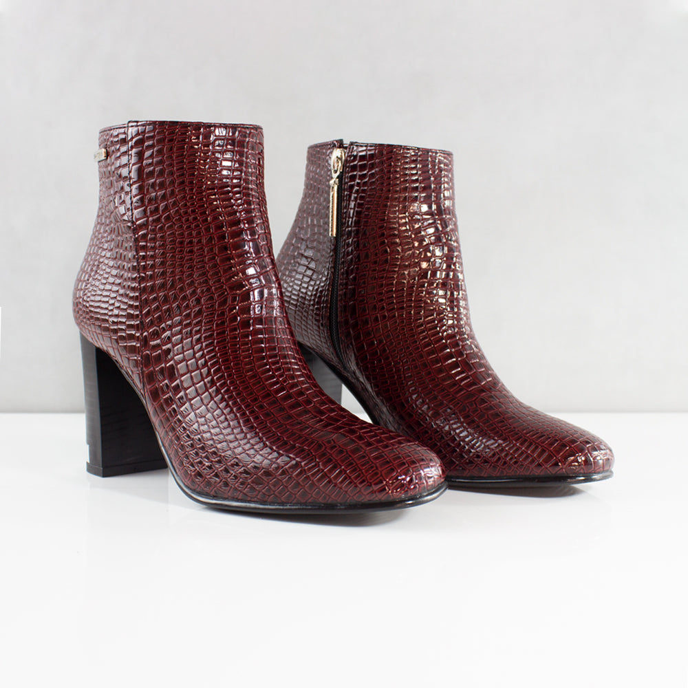 BOTINES PARA MUJER AMBER VINOTINTO