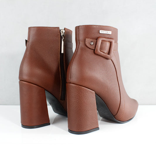 BOTINES PARA MUJER DARSI CUERO CAMEL