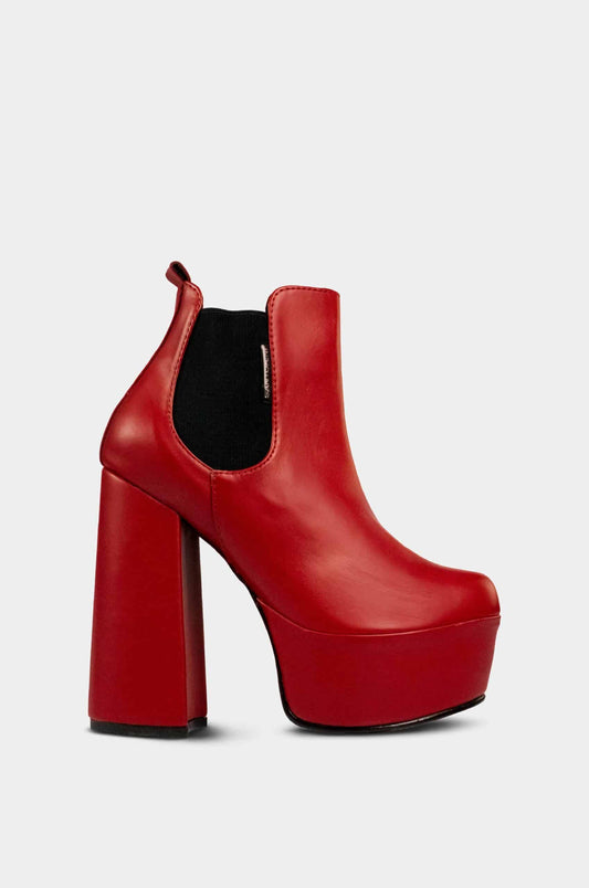 BOTINES PARA MUJER AVILE ROJO