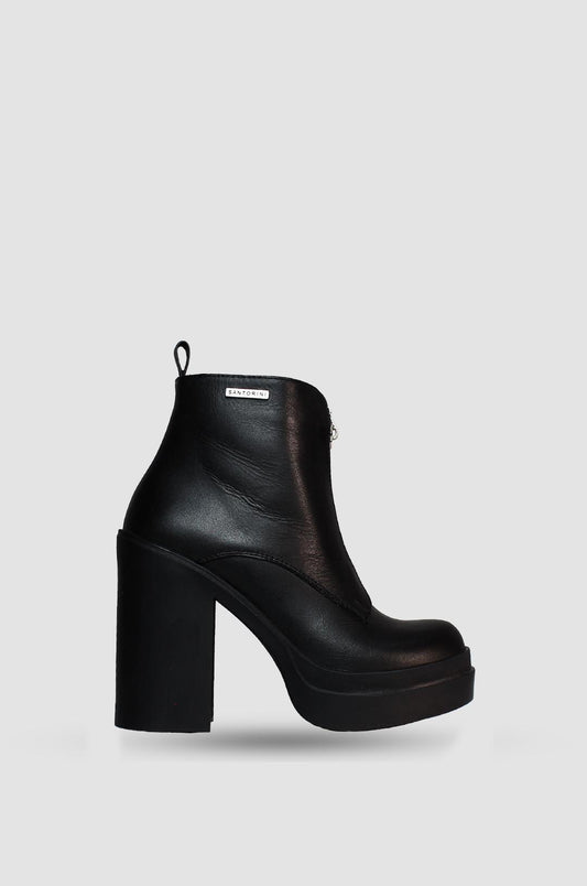 BOTINES PARA MUJER DUAN CUERO NEGRO