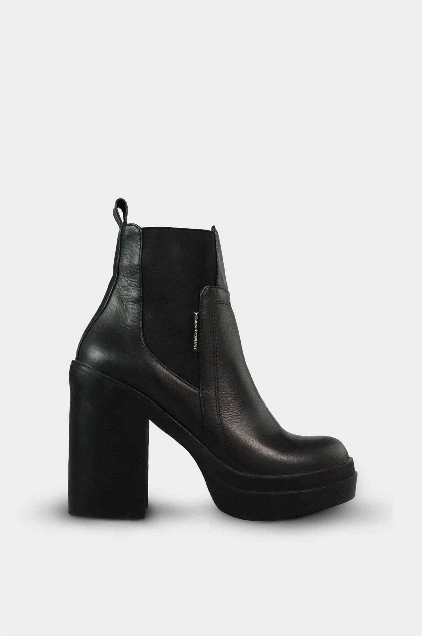 BOTINES PARA MUJER ROXI CUERO NEGRO