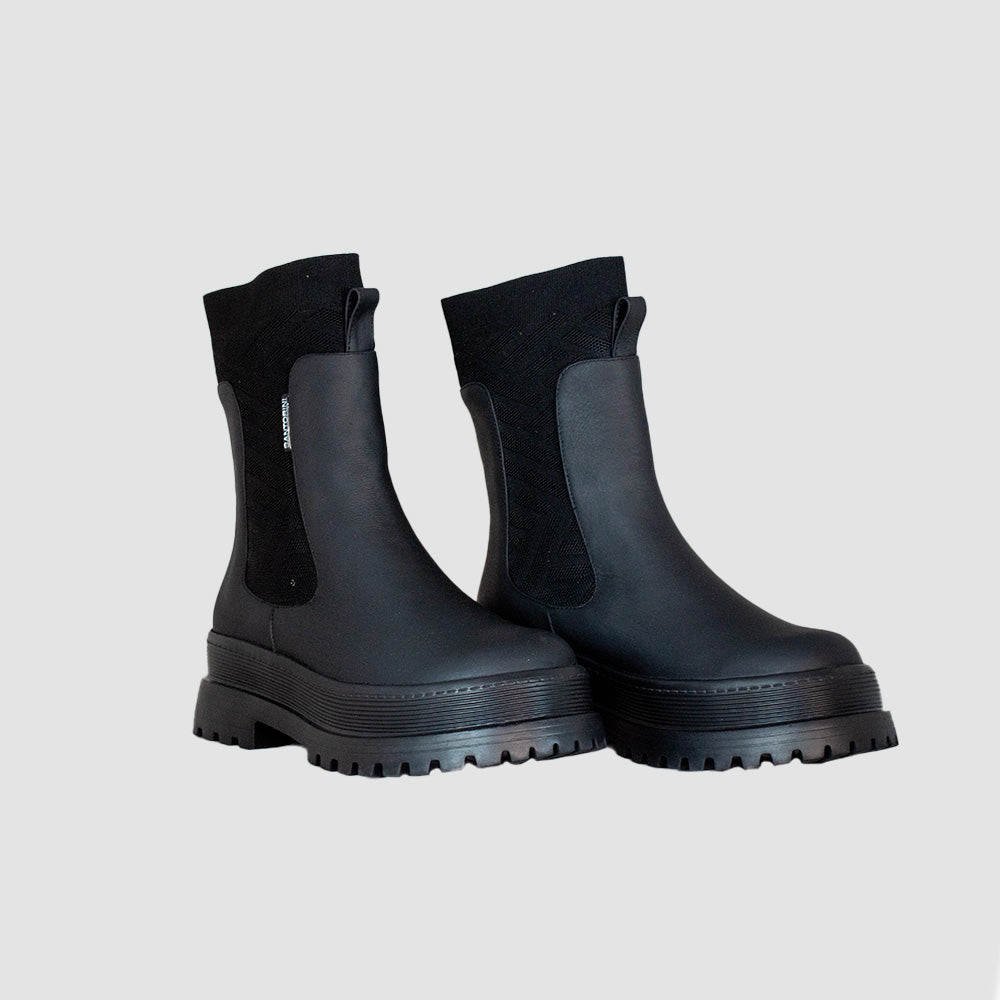 BOTINES PARA MUJER PRANA CUERO NEGRO