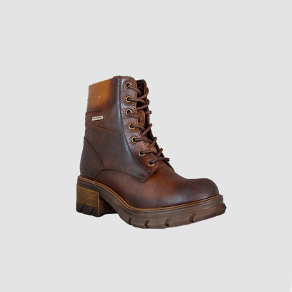 BOTINES PARA MUJER SEBANA CUERO CAFE
