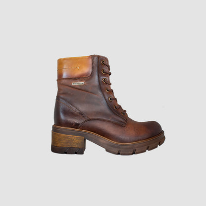 BOTINES PARA MUJER SEBANA CUERO CAFE