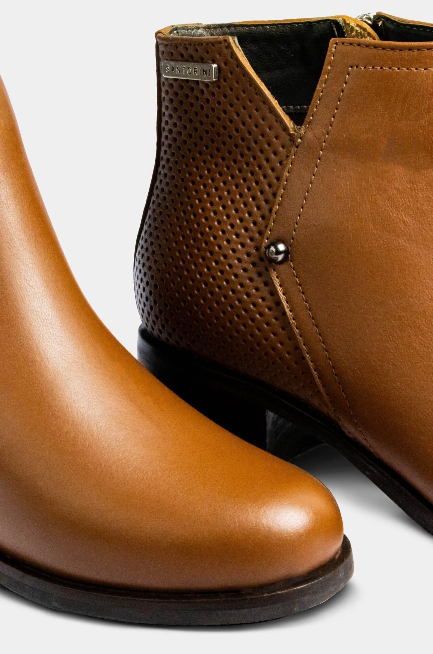 BOTINES PARA MUJER NILUS CUERO MIEL