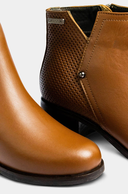 BOTINES PARA MUJER NILUS CUERO MIEL