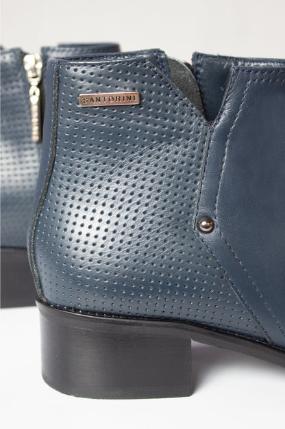 BOTINES PARA MUJER NILUS CUERO AZUL