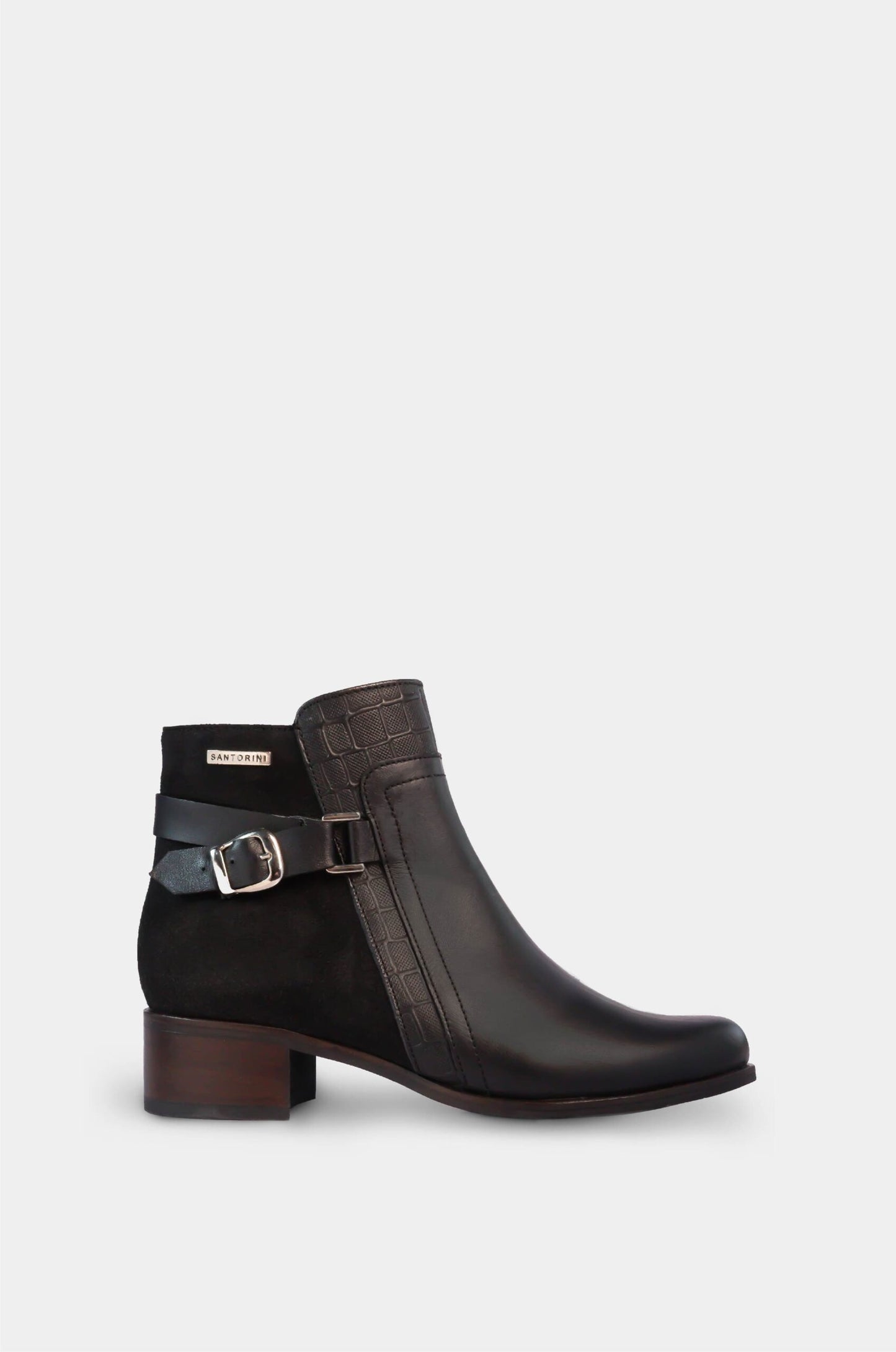 BOTINES PARA MUJER PERETEA CUERO NEGRO