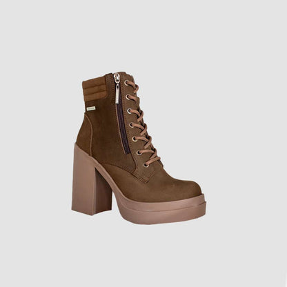 BOTINES PARA MUJER DENIS CUERO MIEL