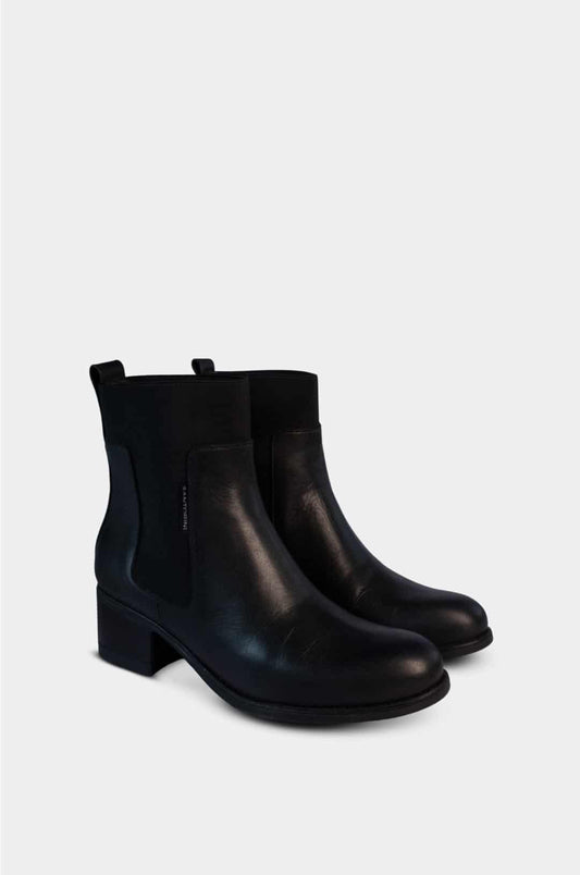 BOTINES PARA MUJER SORALI CUERO NEGRO