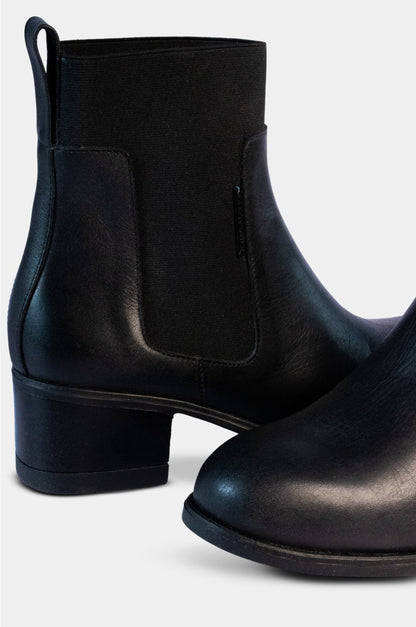 BOTINES PARA MUJER SORALI CUERO NEGRO