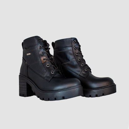 BOTINES PARA MUJER GAKPO CUERO NEGRO