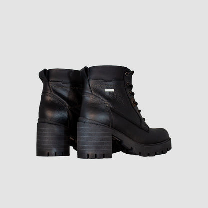 BOTINES PARA MUJER GAKPO CUERO NEGRO