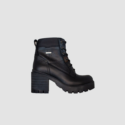 BOTINES PARA MUJER GAKPO CUERO NEGRO