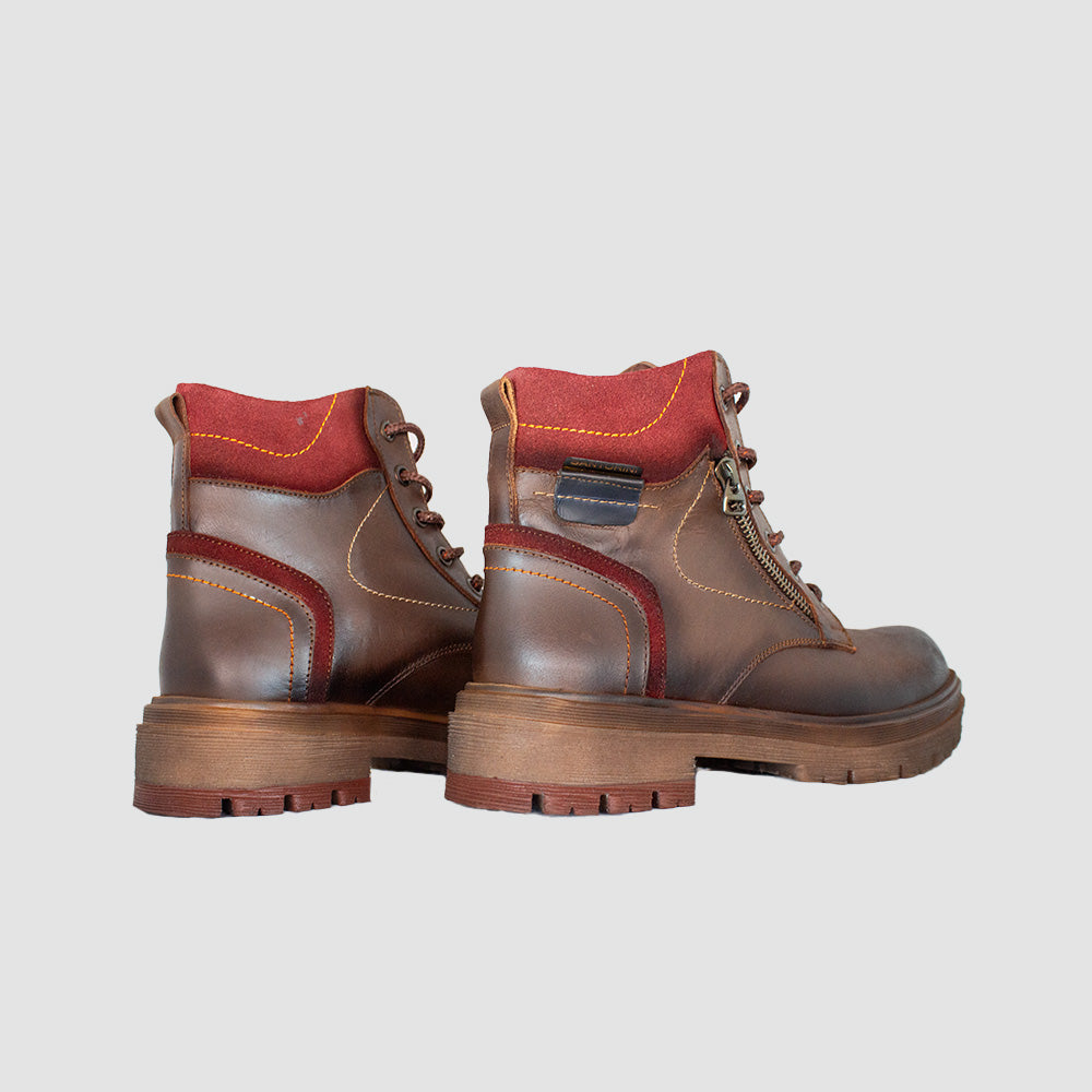 BOTINES PARA MUJER ANFIELD CUERO CAFE