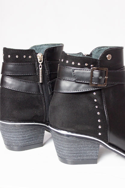 BOTINES PARA MUJER ESTELAR NEGRO
