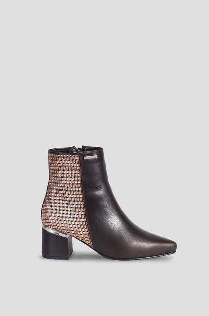 BOTINES PARA MUJER MENISA CUERO TABACO