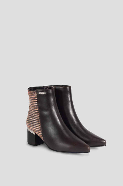 BOTINES PARA MUJER MENISA CUERO TABACO