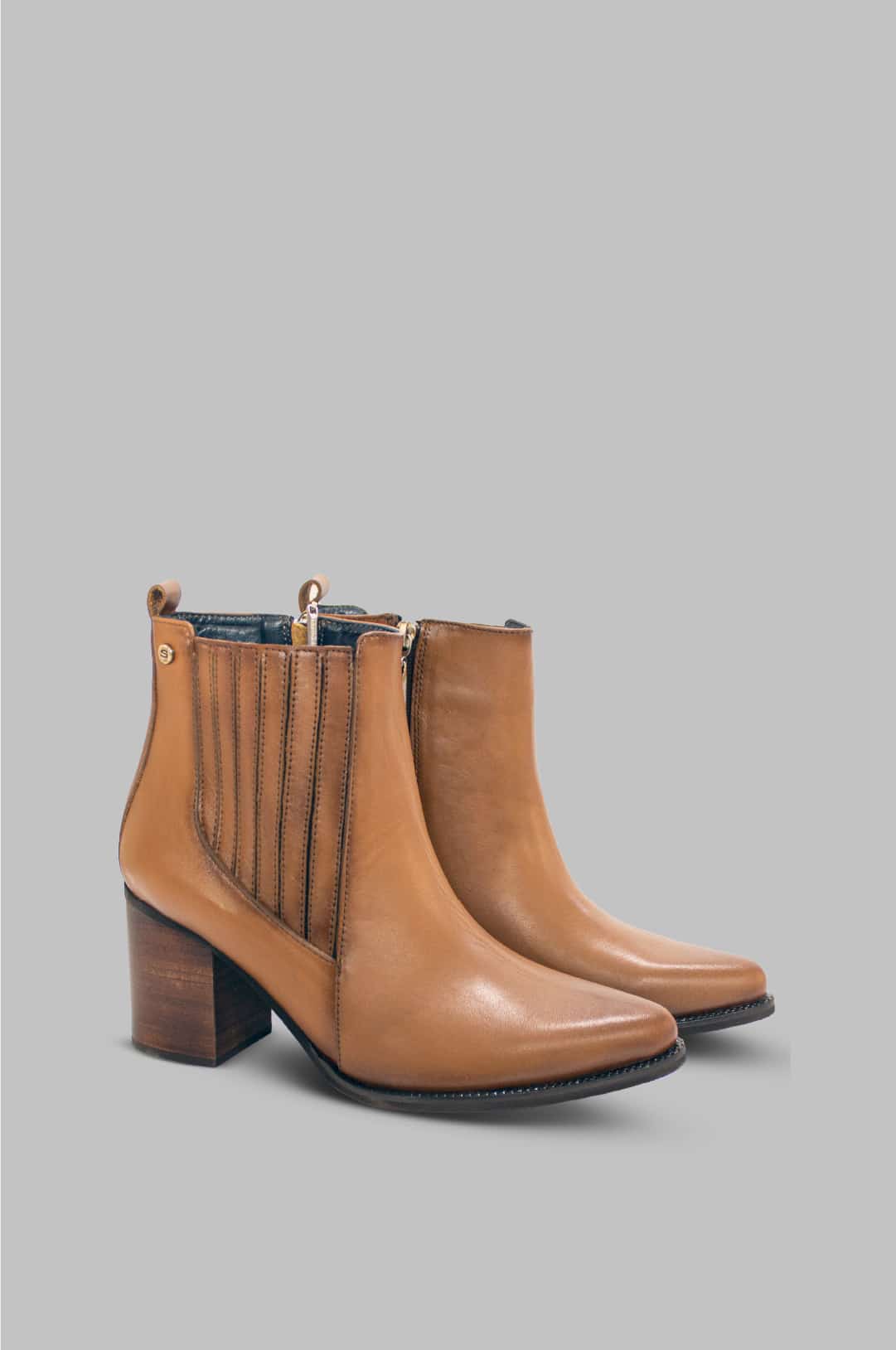 BOTINES PARA MUJER ARTENISA CUERO MIEL