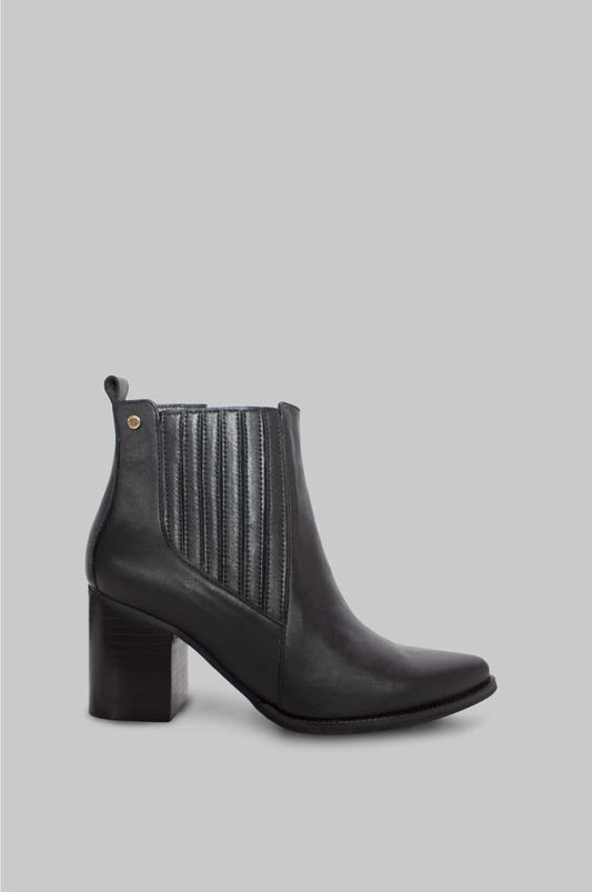BOTINES PARA MUJER ARTENISA CUERO NEGRO