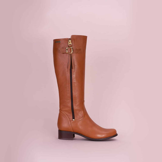 BOTAS PARA MUJER HIEDRA CUERO MIEL