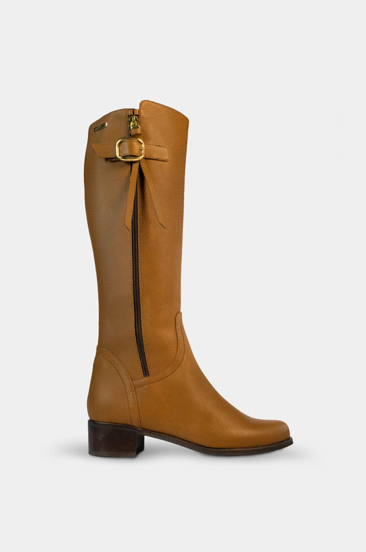 BOTAS PARA MUJER HIEDRA CUERO MIEL
